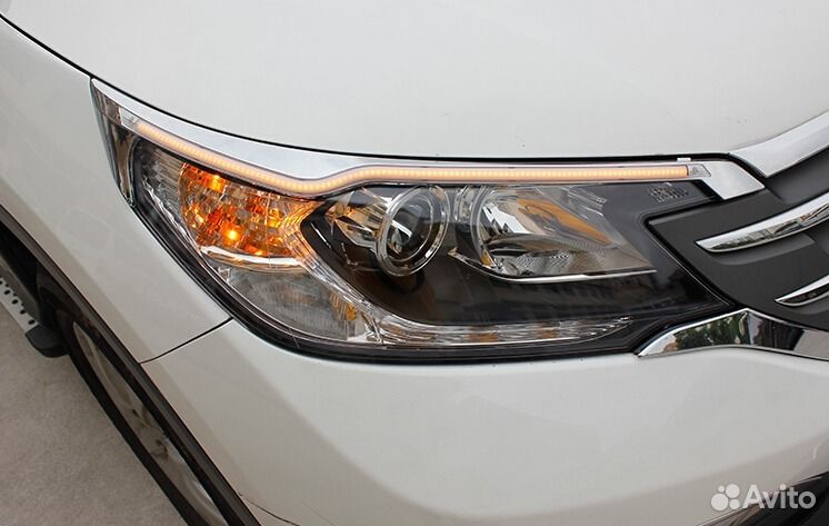 Светодиодные реснички на фары Honda CRV