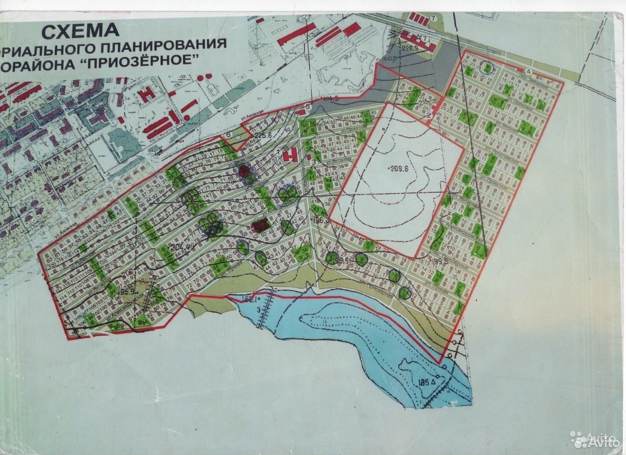 Поселок приозерный карта