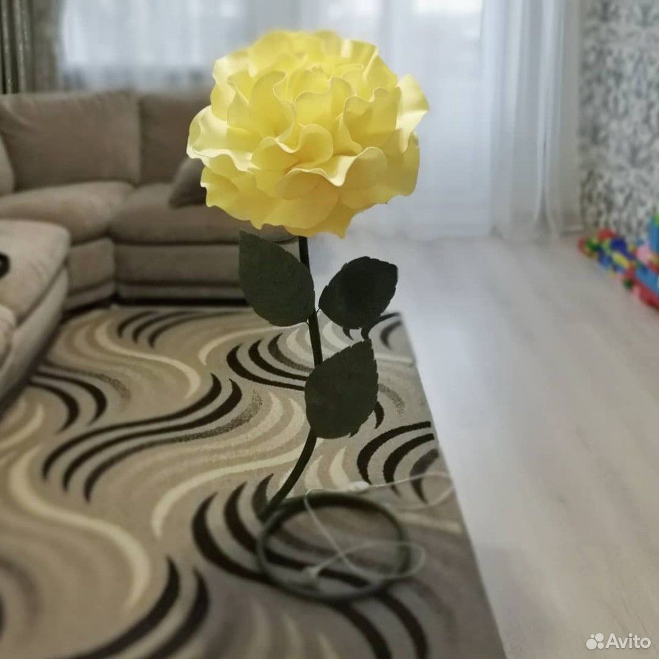 Торшер роза из изолона купить на Зозу.ру - фотография № 4