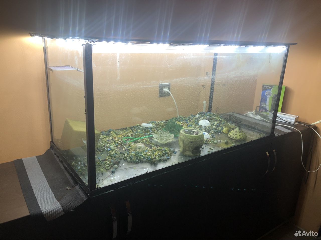 Продам большой аквариум с подсветкой купить на Зозу.ру - фотография № 3
