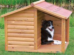 Деревянная будка для собак размер 1х2