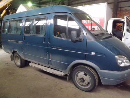 ГАЗ ГАЗель 3221 2.4 МТ, 2003, микроавтобус, битый