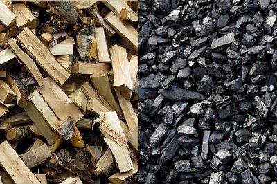 Уголь и дрова