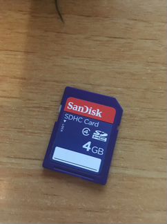 Карта памяти SanDisk sdhc Card 4GB Class 4