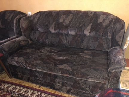 Кресло и диван б/у