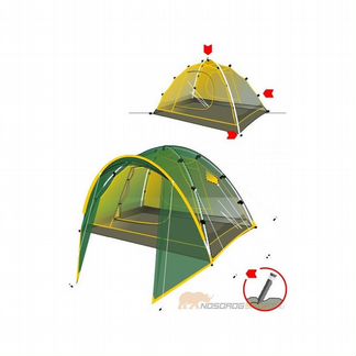 Палатка pomir3 трехместная