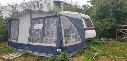 Авто дом hobby 400C + палатка