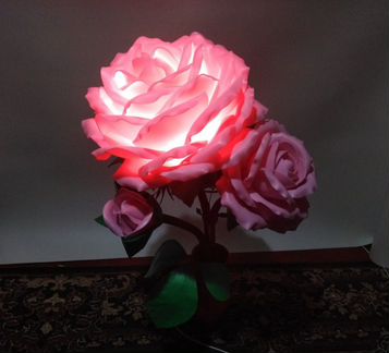 Розы светильники из изолона