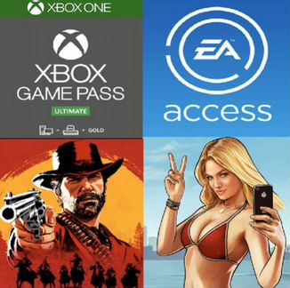 Xbox Live Gold + Game Pass +EA Access 1год+2 игры