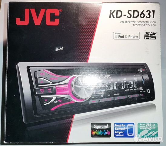 CD-ресивер JVC KD-SD631