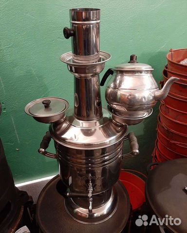 Самовар дровяной угольный 4 л