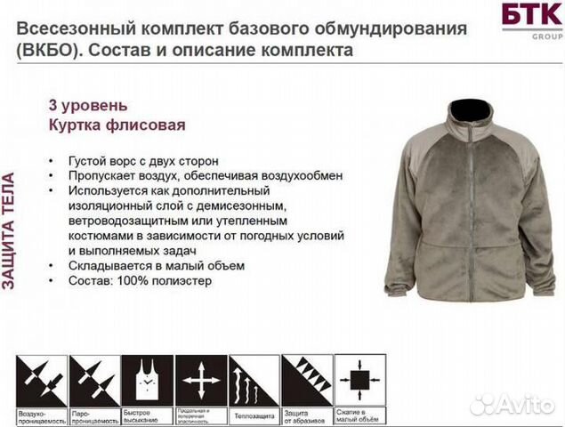 Куртка флисовая Слой 3 армейская уставная вкбо