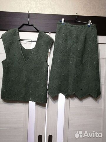 Вязаный костюм женский