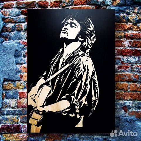 Портрет Виктора Цоя по фотографии