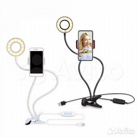 Селфи штатив с LED подсветкой Professional Live St