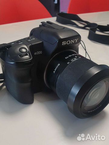 Зеркальный фотоаппарат sony alpha 200