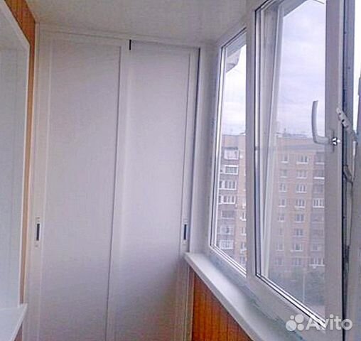 Шкаф пвх на балкон 2100/850 мм