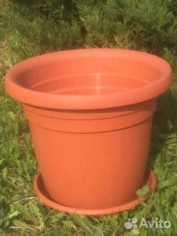 Вазон уличный для цветов 10 л,новый,Италия, 4 шт