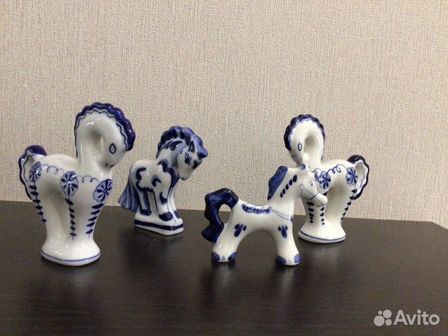 Фигурки животных гжель