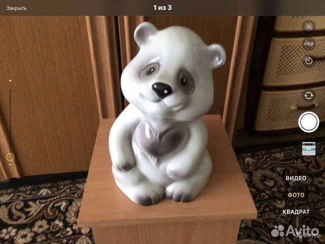 Ваза мишка для ванной комнаты фаянсовый с ершиком