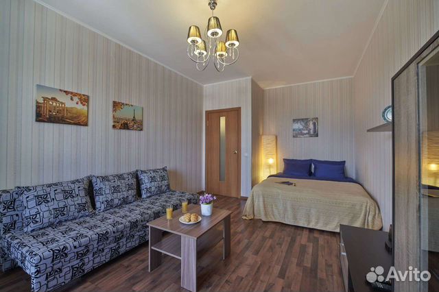 

1-к. квартира, 40 м², 2 кровати
