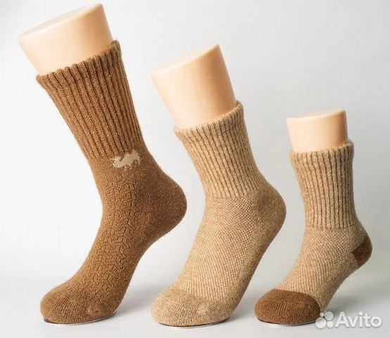 Носки из верблюжьей и яьей шерсти Монголия