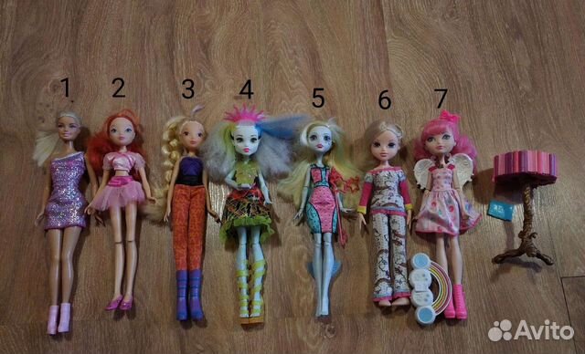 Куклы монстер хай, эвер афтер хай, винкс