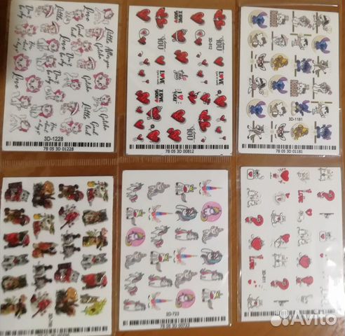 Наклейки для дизайна ногтей