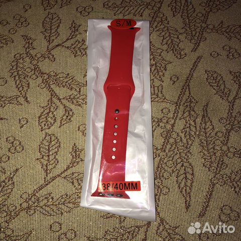 Ремешок красный Apple watch на 38mm