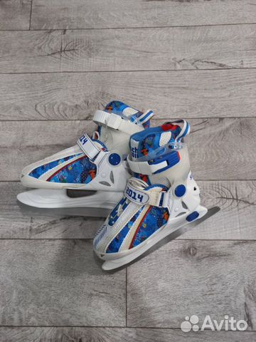 Коньки ледовые детские раздвижные