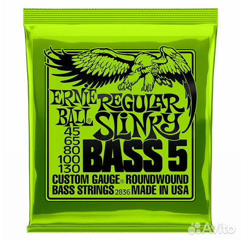 Ernie Ball 45-130 Regular Slinky Bass 5. (Новый)
