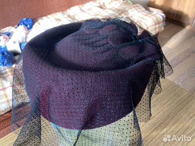 Винтажная шляпка с вуалью