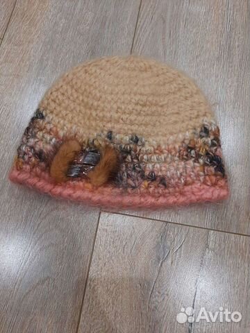 Шапка женская вязанная шерсть
