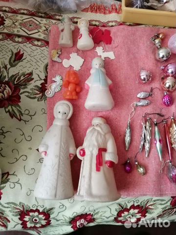 Дед мороз и снегурочка игрушки СССР