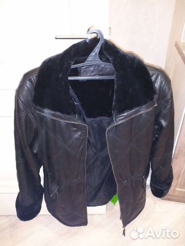 Куртка кожаная женская 48 размер новая