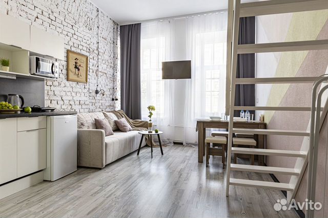 

Квартира-студия, 27 м², 2 кровати