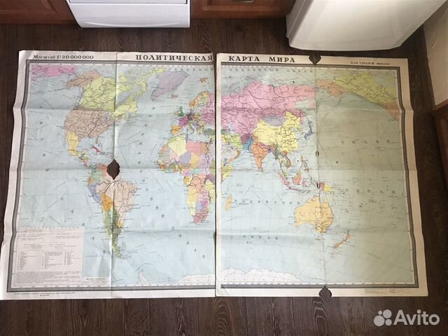 Карта политическая СССР