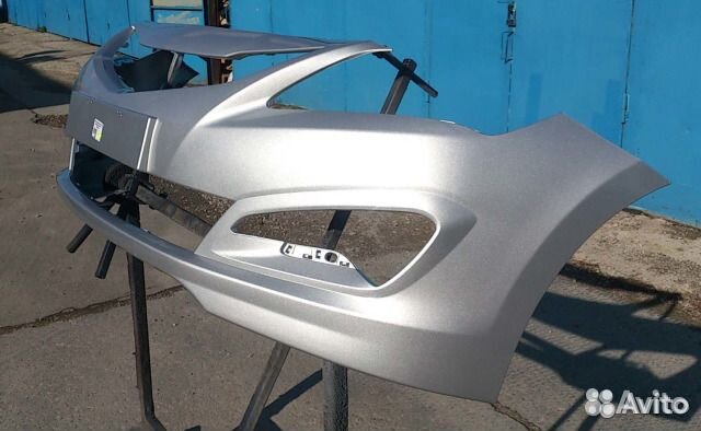 Бампер перед в цвет крашенный солярис хендай