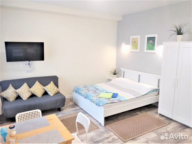 

Квартира-студия, 30 м², 2 кровати