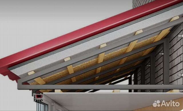 Ремонт крыши балкона