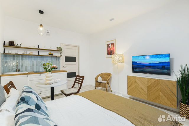 

Квартира-студия, 27 м², 1 кровать