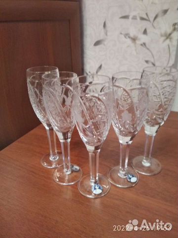Хрустальные рюмки/бокалы для ликера СССР новые