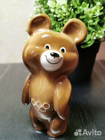 Олимпийский мишка, фарфор Дулево, СССР
