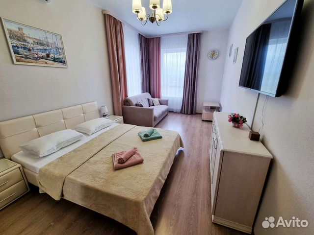 

1-к. квартира, 45 м², 3 кровати