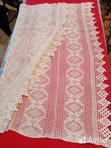 Скатерть винтажная кружевная