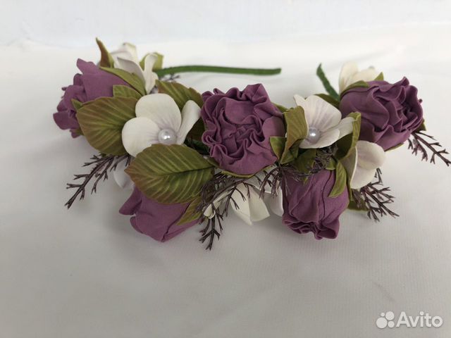Ободок цветочный на голову