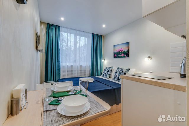 

Квартира-студия, 12 м², 1 кровать