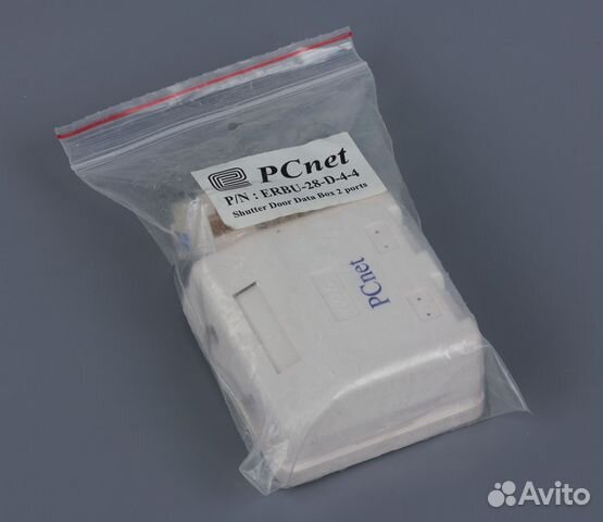 Розетка PCnet RJ-45 x2 двойная LAN Ethernet