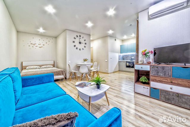 

Квартира-студия, 38 м², 2 кровати