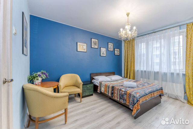 

1-к. квартира, 38 м², 3 кровати